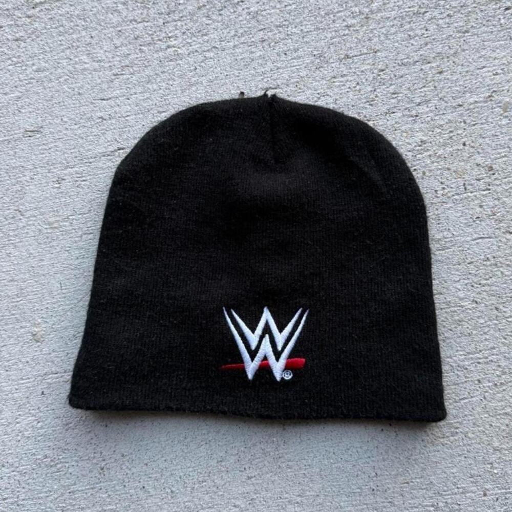 WWE beanie black Y2K